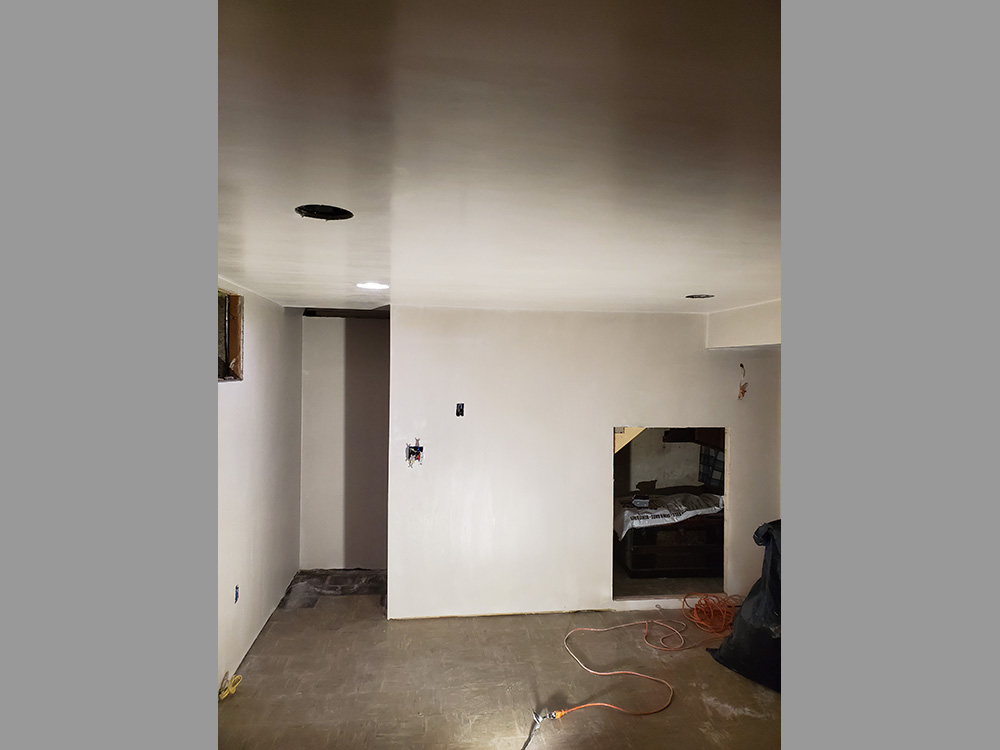 Basement Renovation Smooth Plaster Finish - Part 2